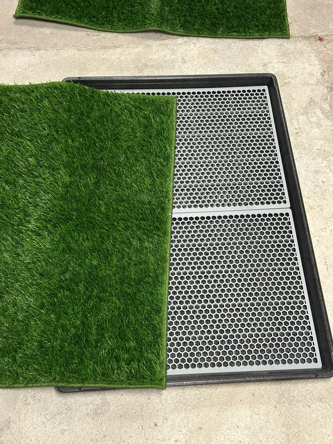 Indoor Pet Potty Training Tray with Artificial Grass - photo 5