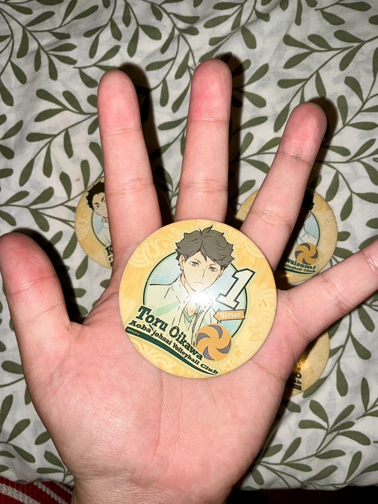 Set of 5 Haikyuu Character Pins - photo 3
