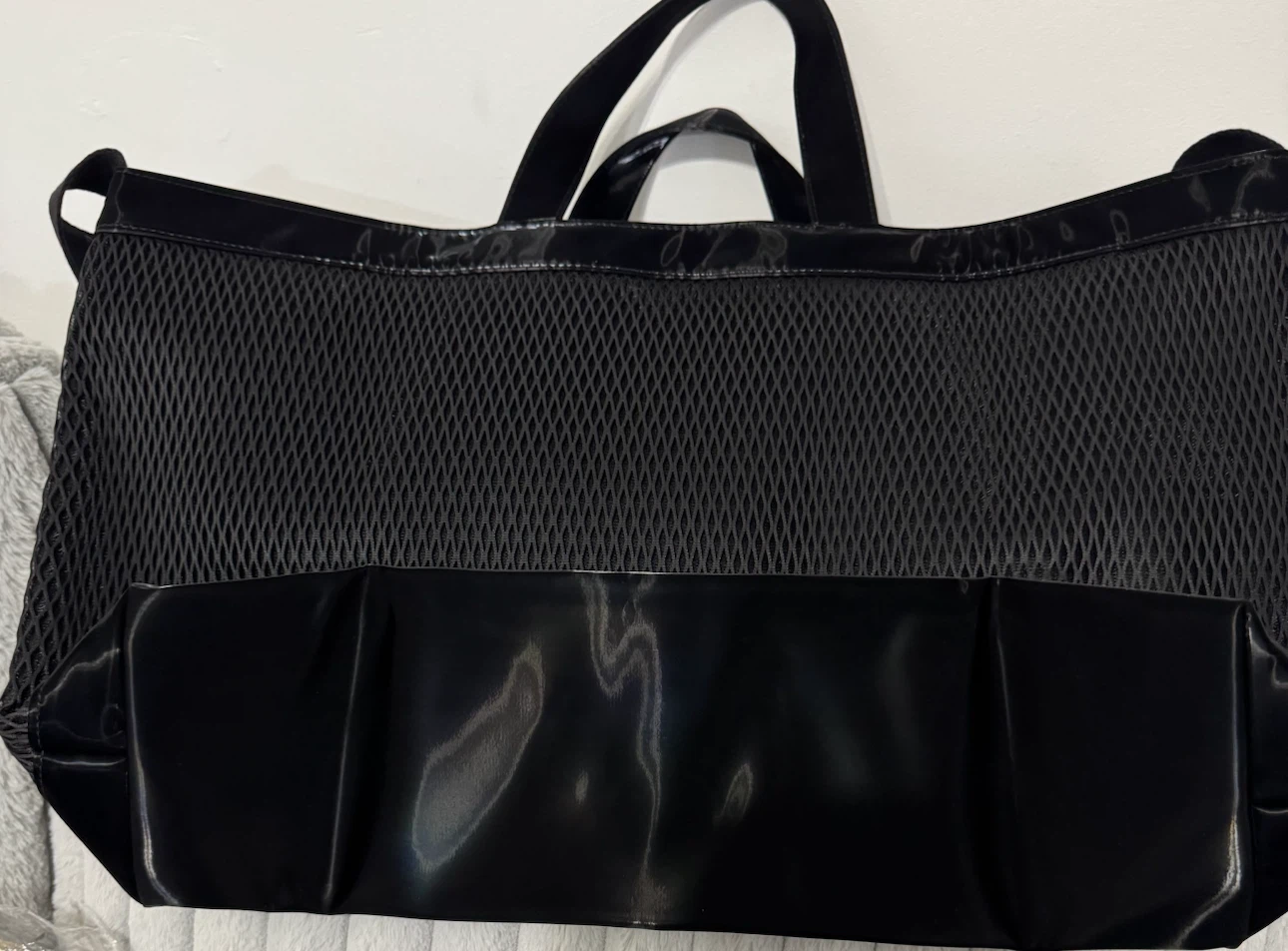VSX Victoria's Secret Black Mesh Tote Bag