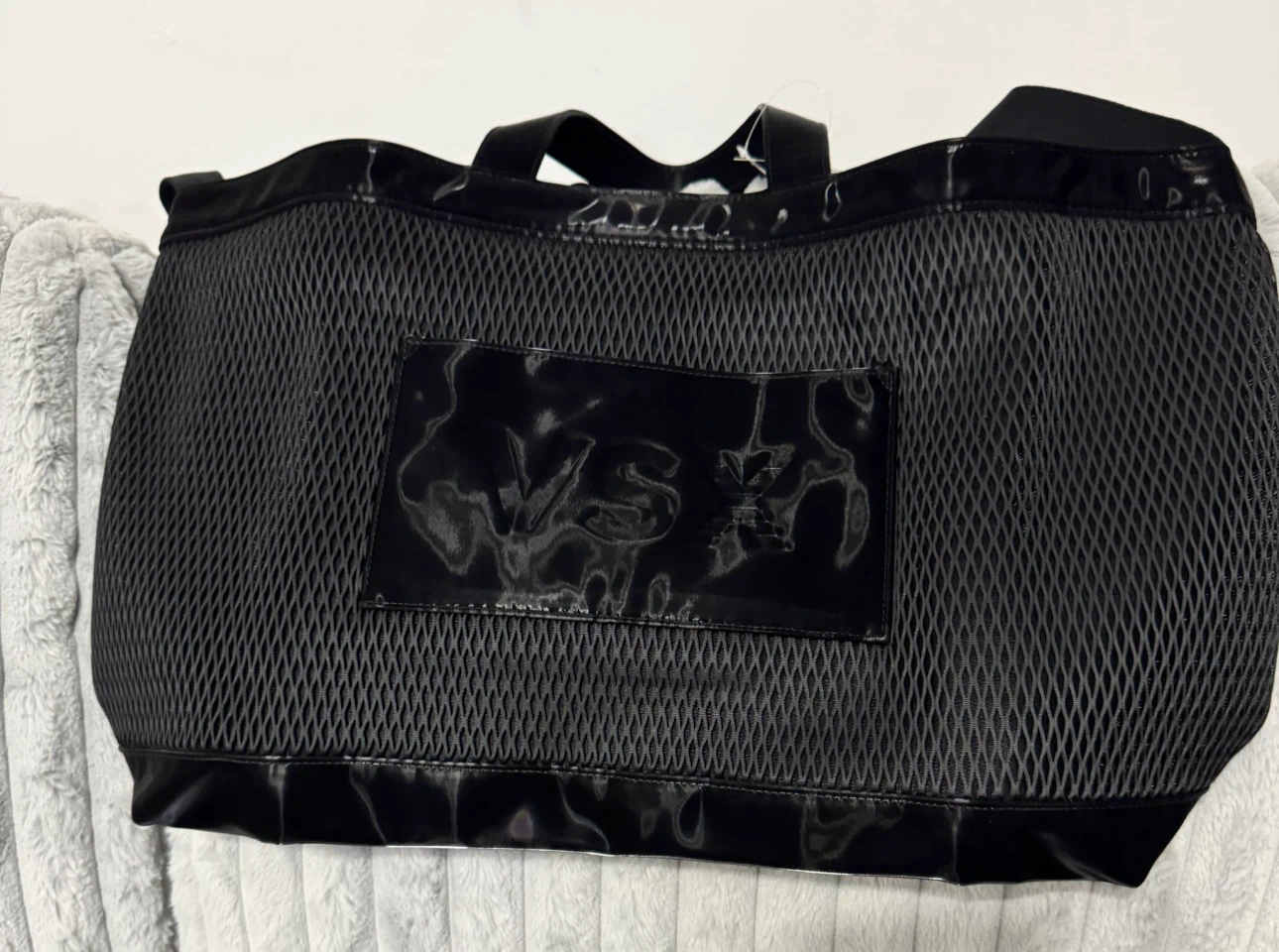 VSX Victoria's Secret Black Mesh Tote Bag - photo 3