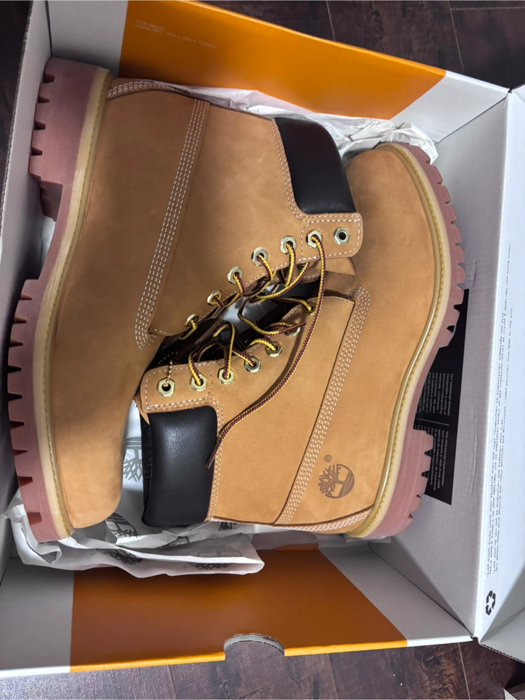 Timberland Premium 6-Inch Waterproof Boots Wheat Size 9