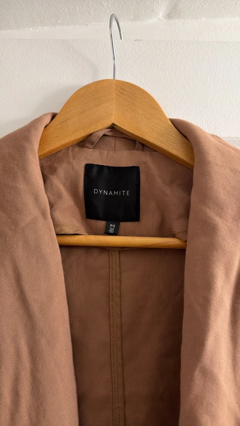 Dynamite Tan Trench Coat