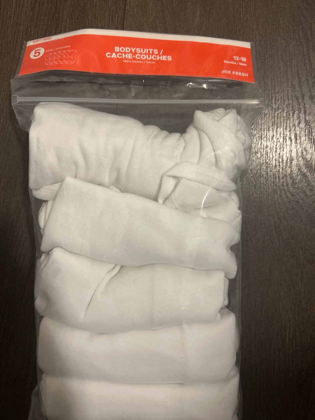 Joe Fresh Baby Bodysuits 5-Pack
