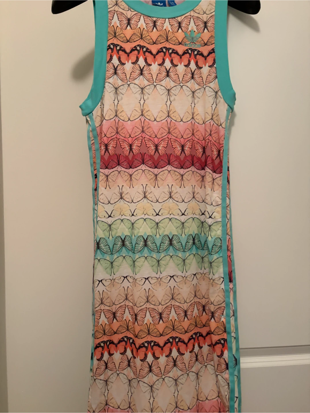 Adidas butterfly print sleeveless dress