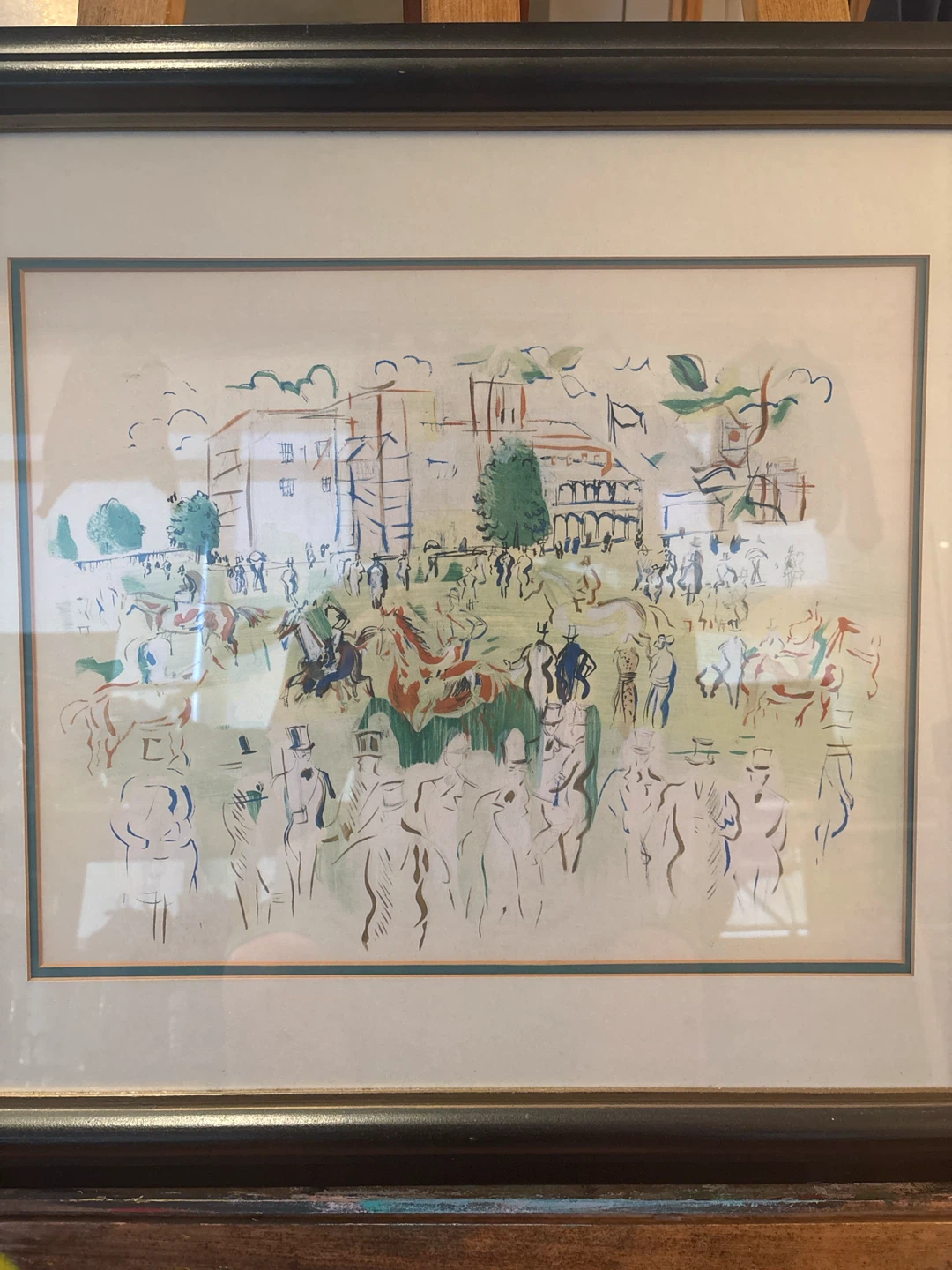 Raoul Dufy - "Epsom" Art Print 28"x20" (NYC, 1990) - photo 2