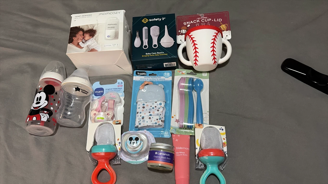 Assorted Baby Care and Feeding Items Bundle