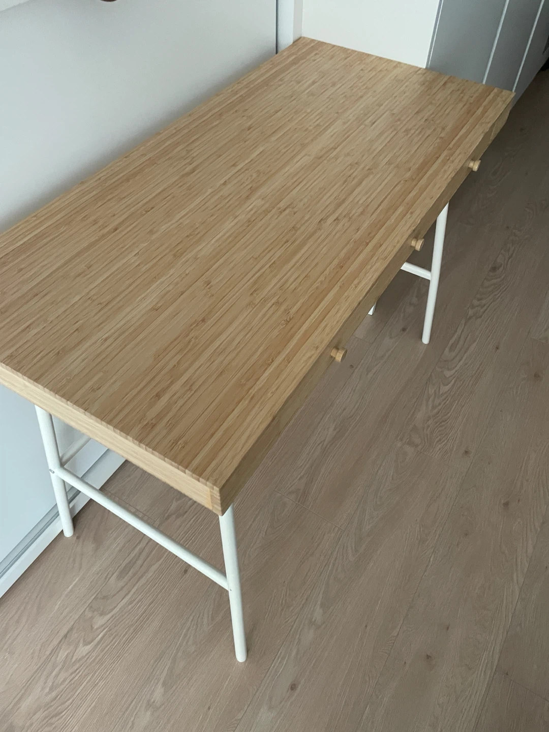 New IKEA LILLÅSEN Bamboo Desk - photo 3