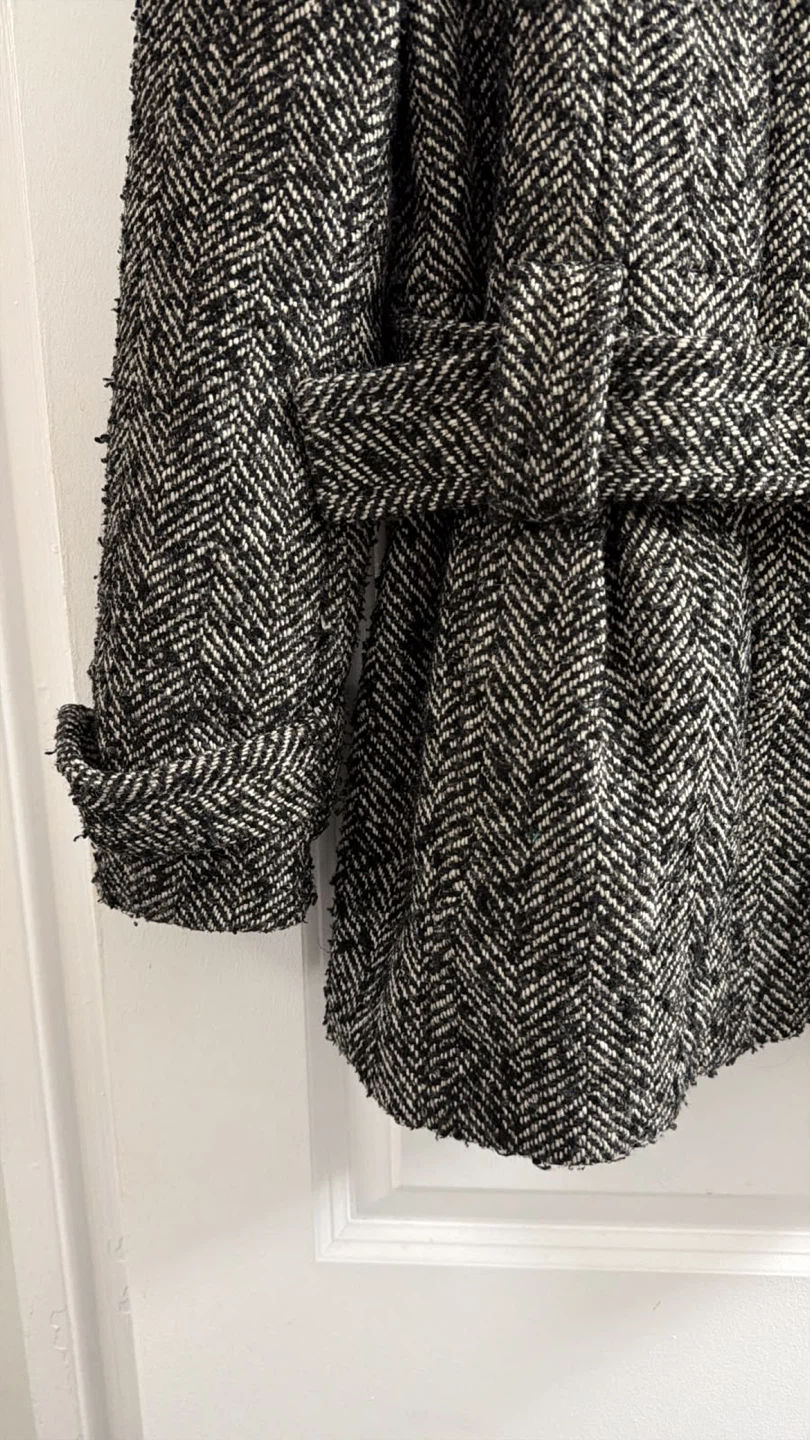 Atmosphere Herringbone Belted Coat - photo 4