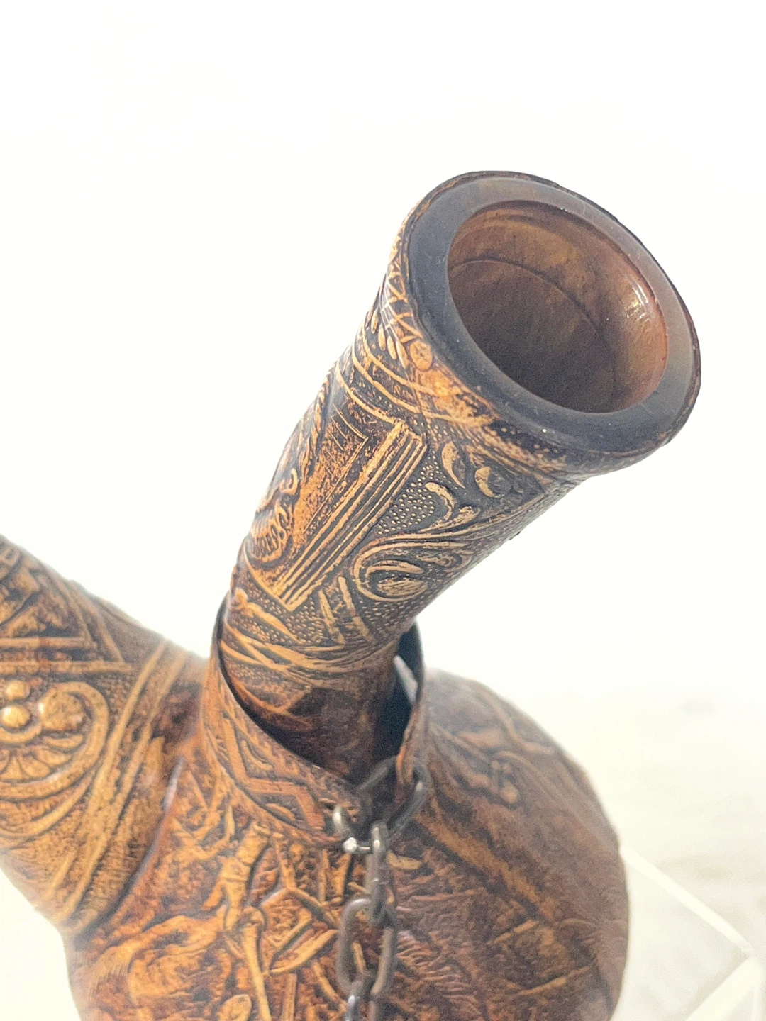 Vintage 1970s Spanish Leather-Wrapped Wine Decanter (Porrón) - photo 5