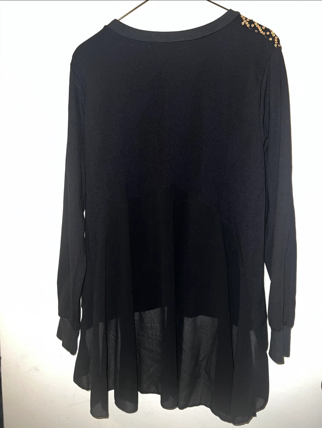 Black and gold sequin Long Sleeve - photo 2