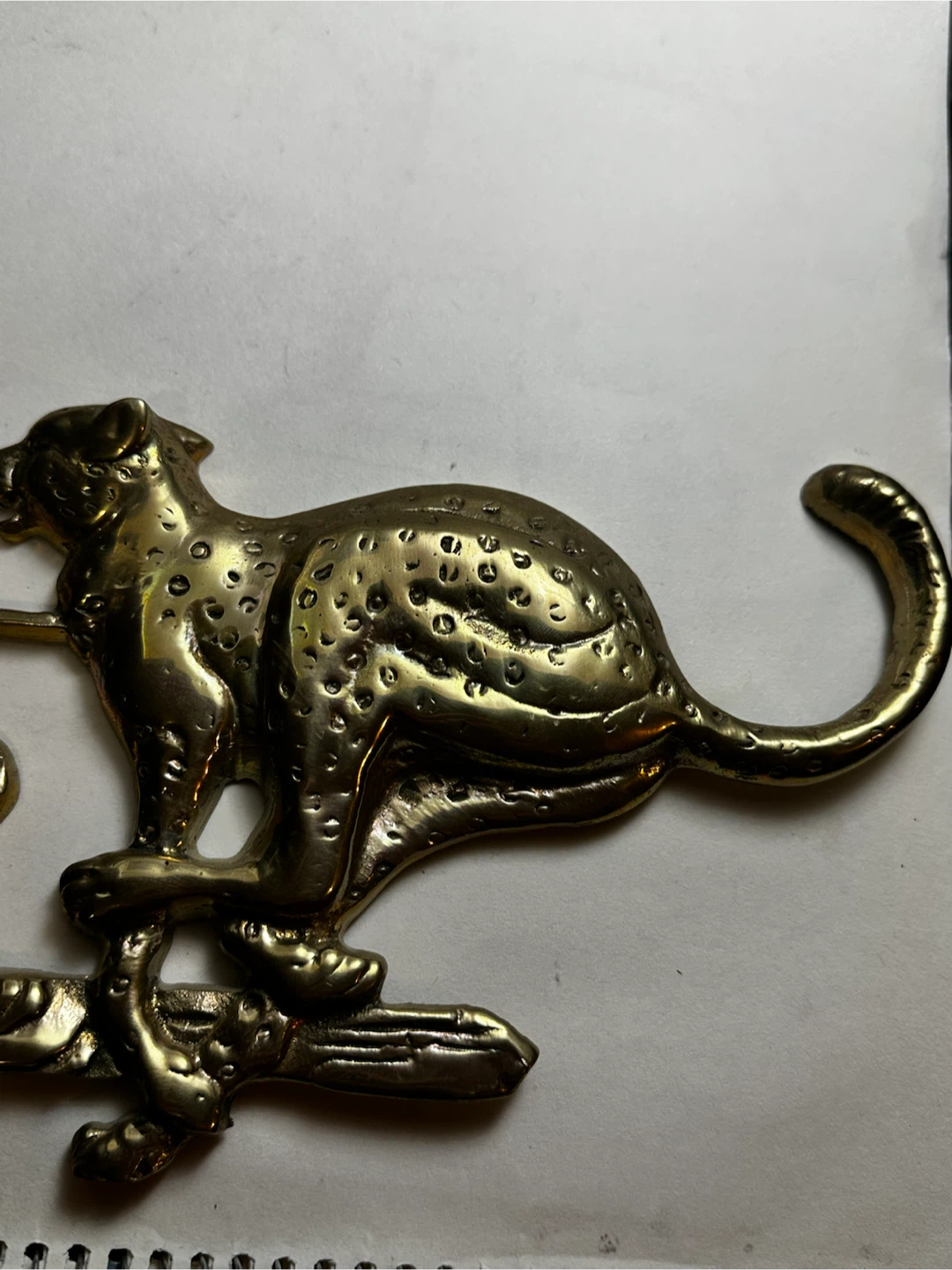 Vintage Brass MCM Cheetah & Antelope Wall Art - photo 5