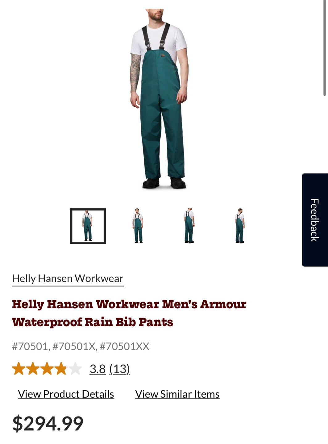 Helly Hansen Workwear Jacket and Bibs Set - photo 4