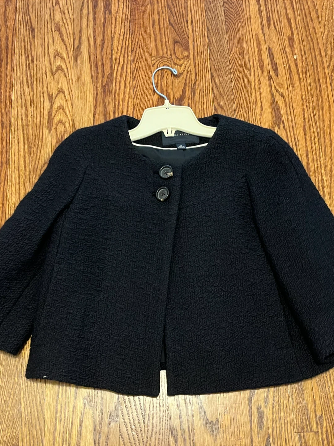 Cropped wool jacket - photo 4