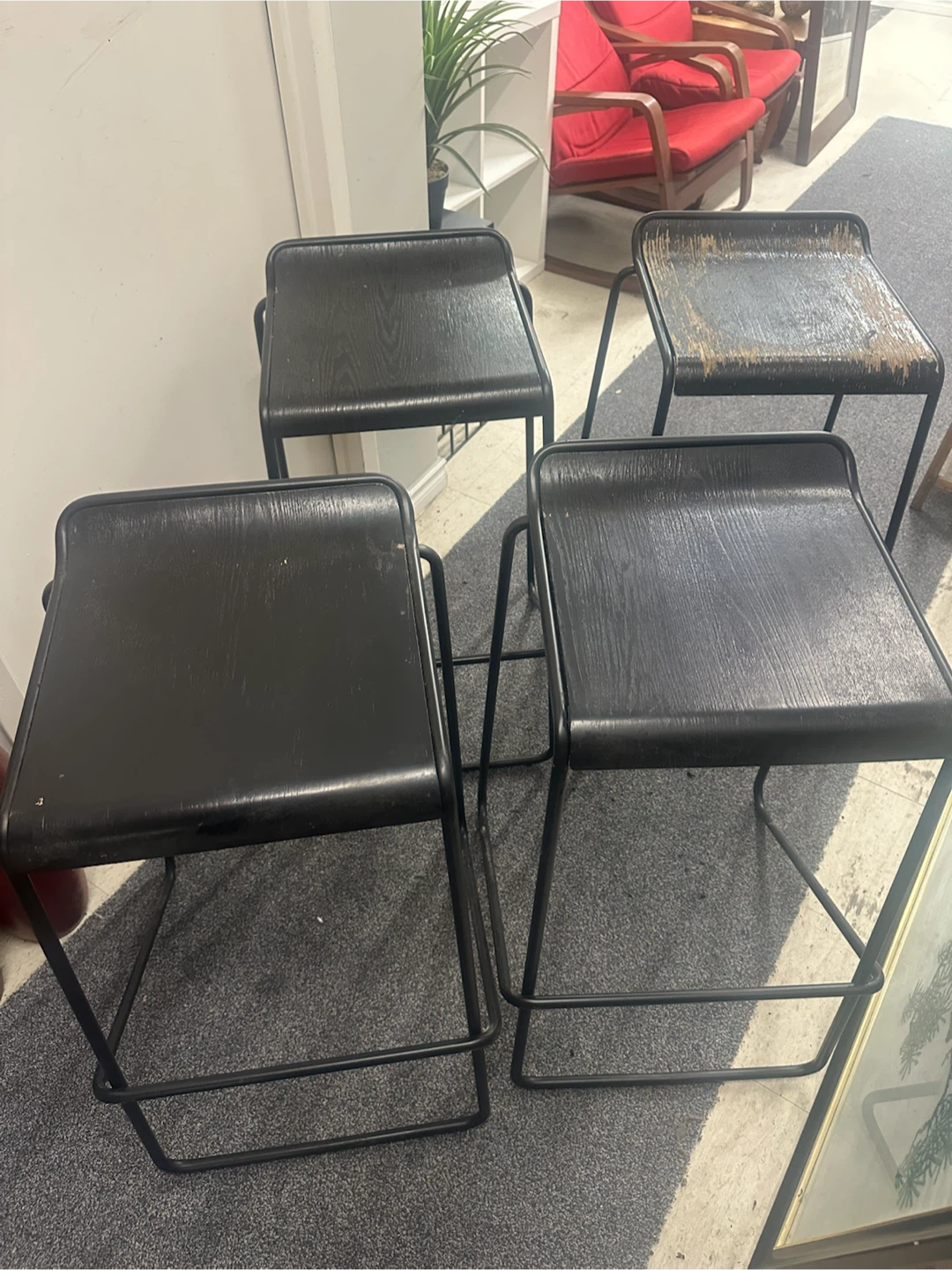 Set of 4 Blu Dot Ready Stacking Stools - photo 2