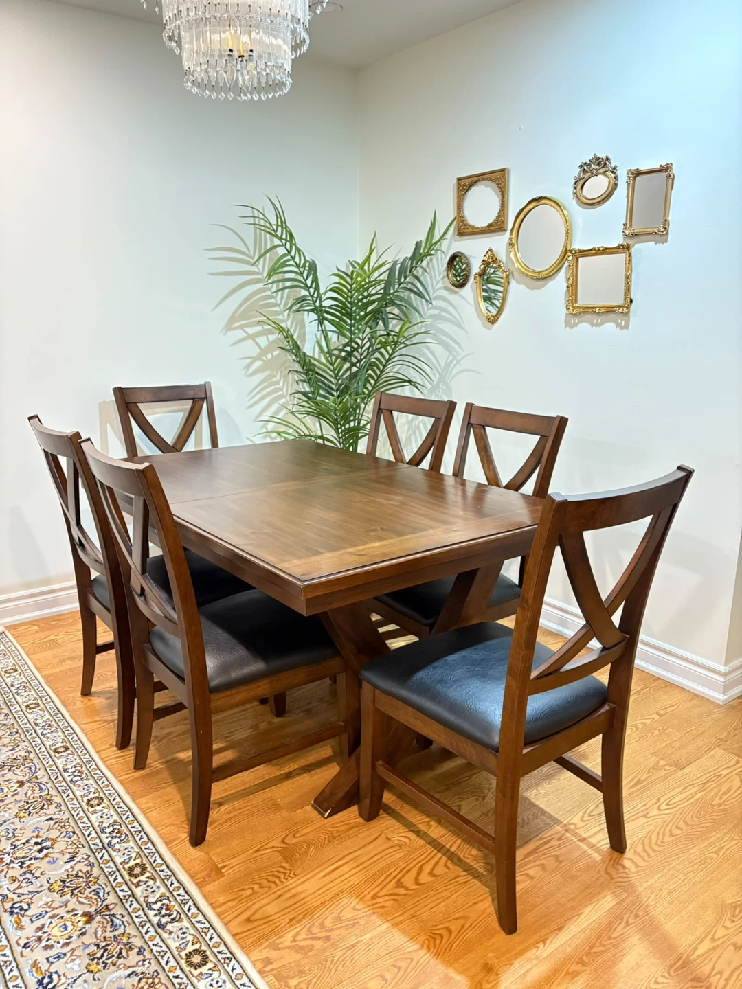 Rustic Wood Dining Table and 6 Chairs - photo 2