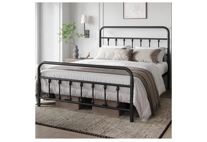 Metal Queen Size Bed Frame capacity 800 lb