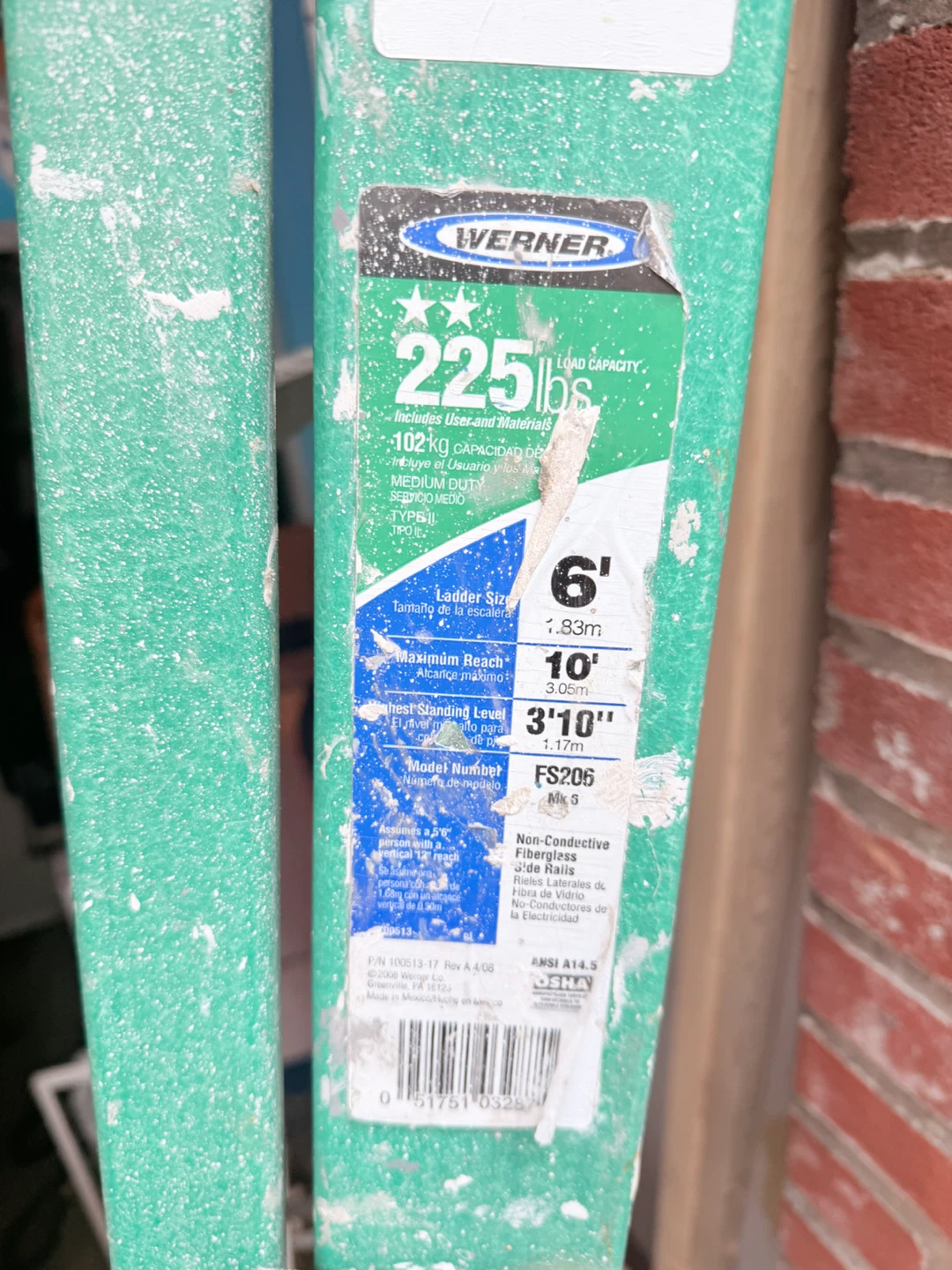 Werner 6ft Fiberglass Step Ladder