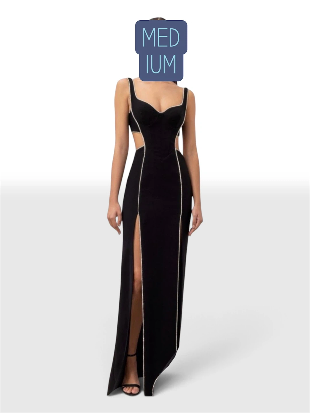 Fashion Nova Rhinestone Cutout Dress