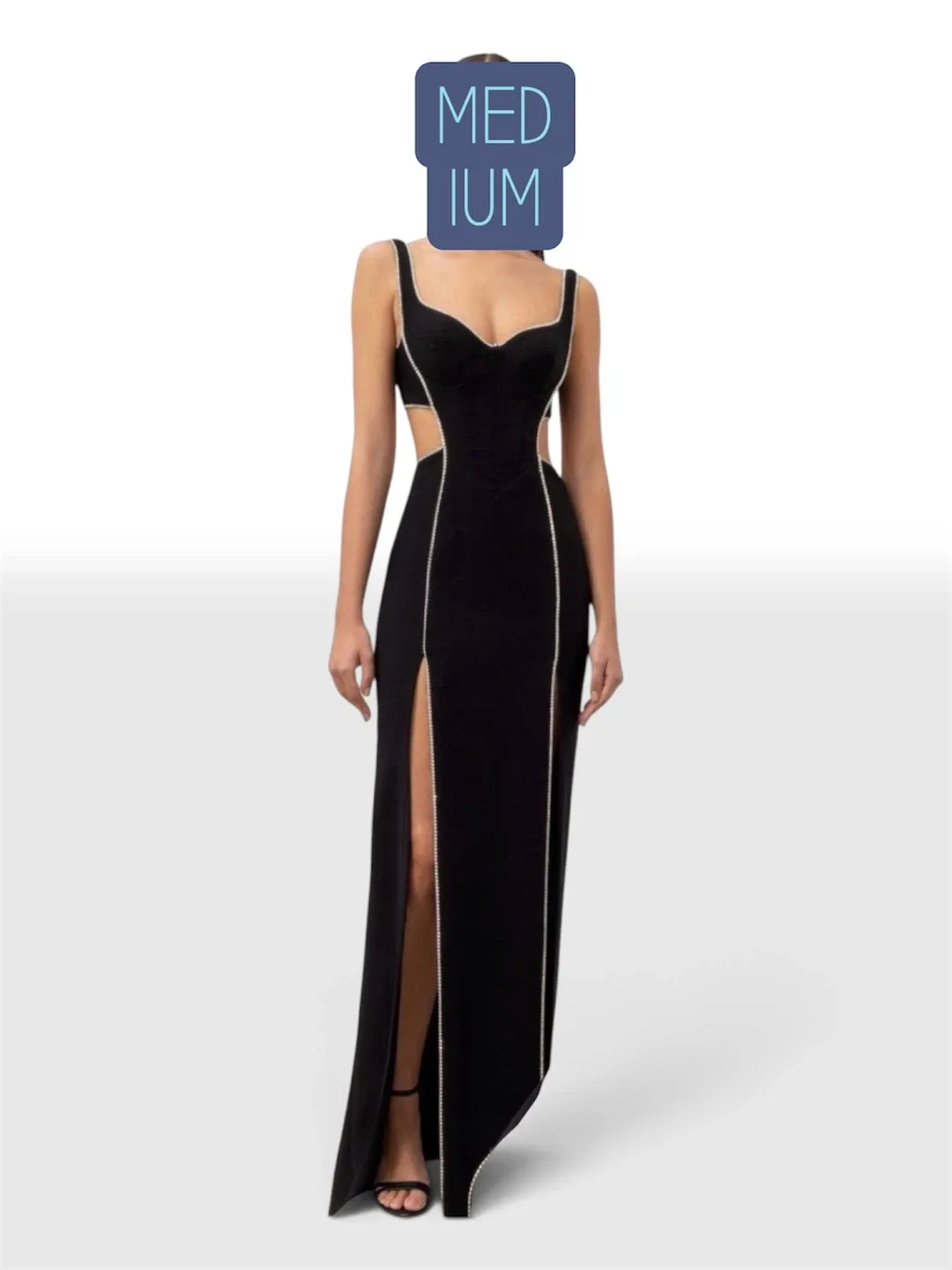 Fashion Nova Rhinestone Cutout Dress