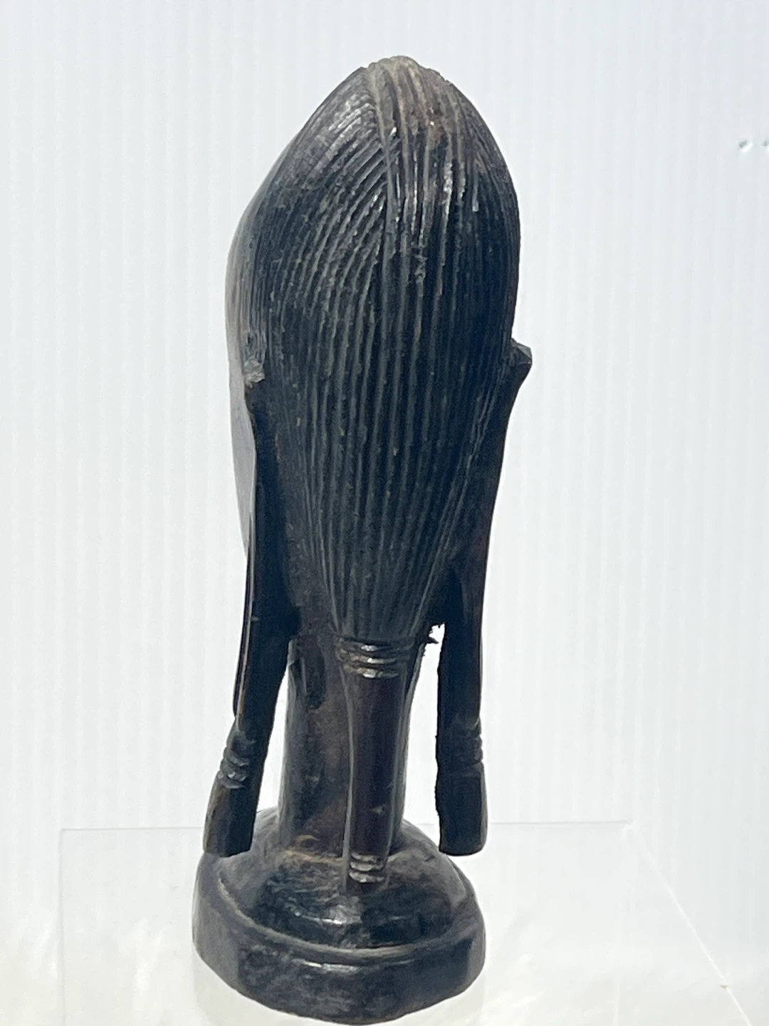 Vintage Hand-Carved African Ebony Wood Bust / Statue - photo 4