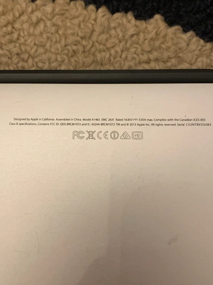 Apple MacBook Air 11-inch Model A1465 2013 - photo 4