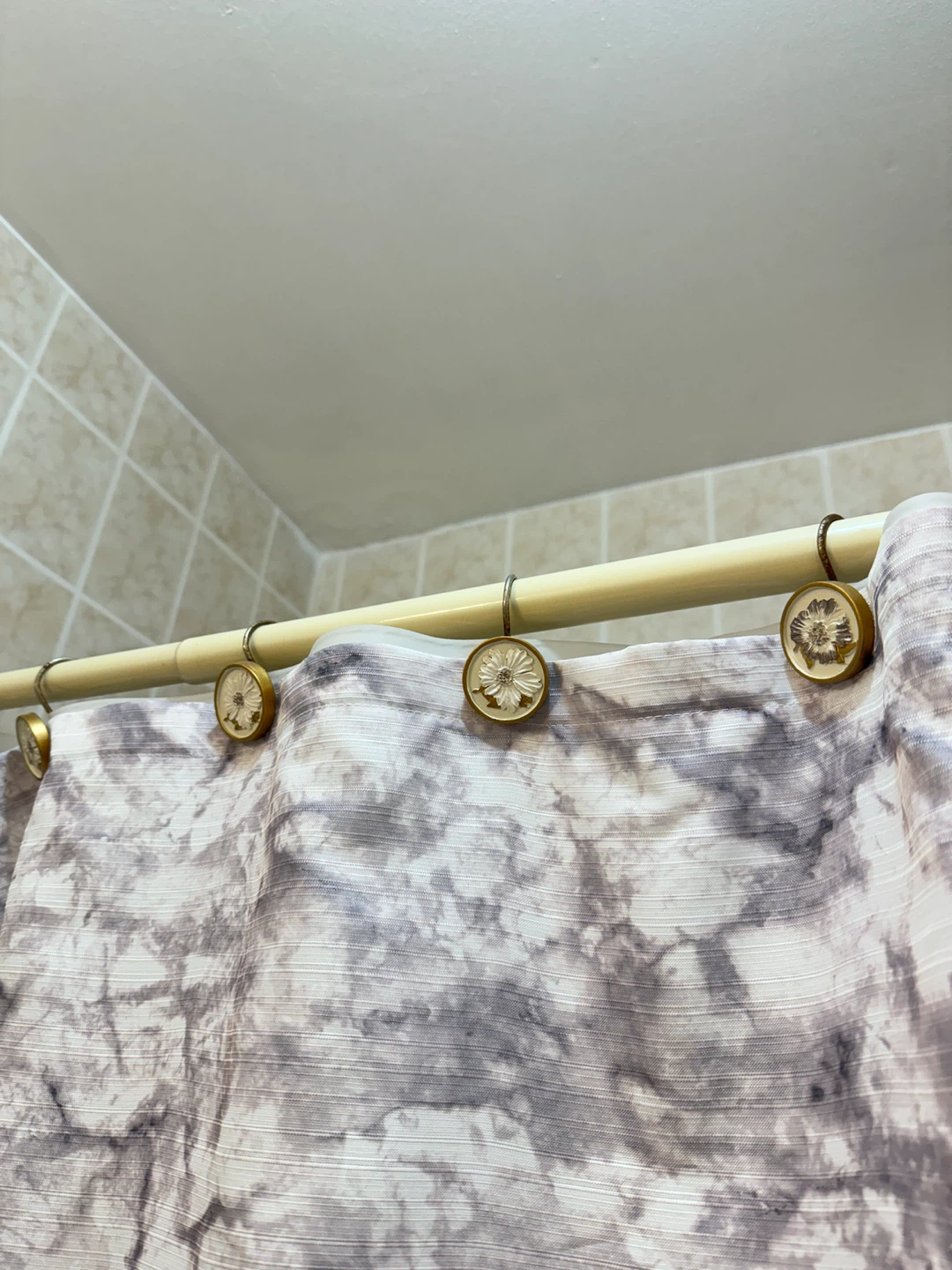 Marble Print Shower Curtain - photo 3