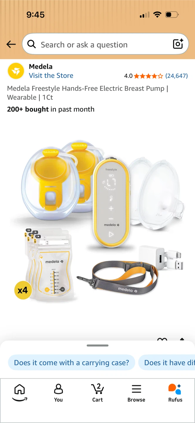 Medela Freestyle Hands-Free Electric Breast Pump