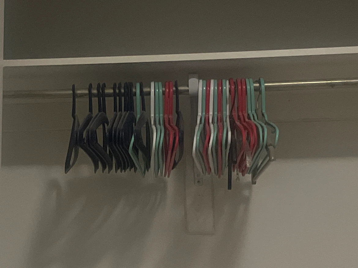 Assorted Plastic Clothes Hangers