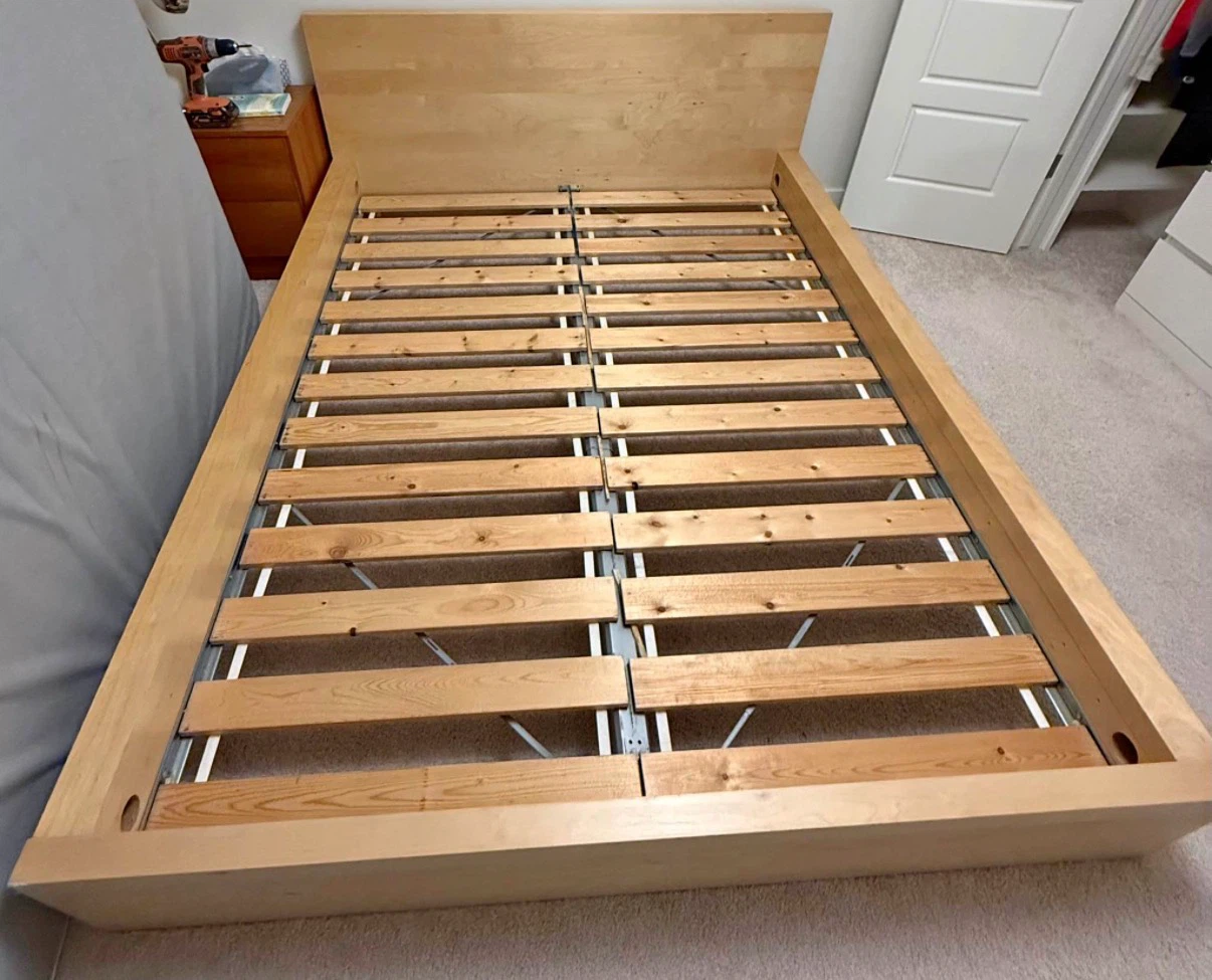 IKEA Queen bed in yellow colour - photo 2