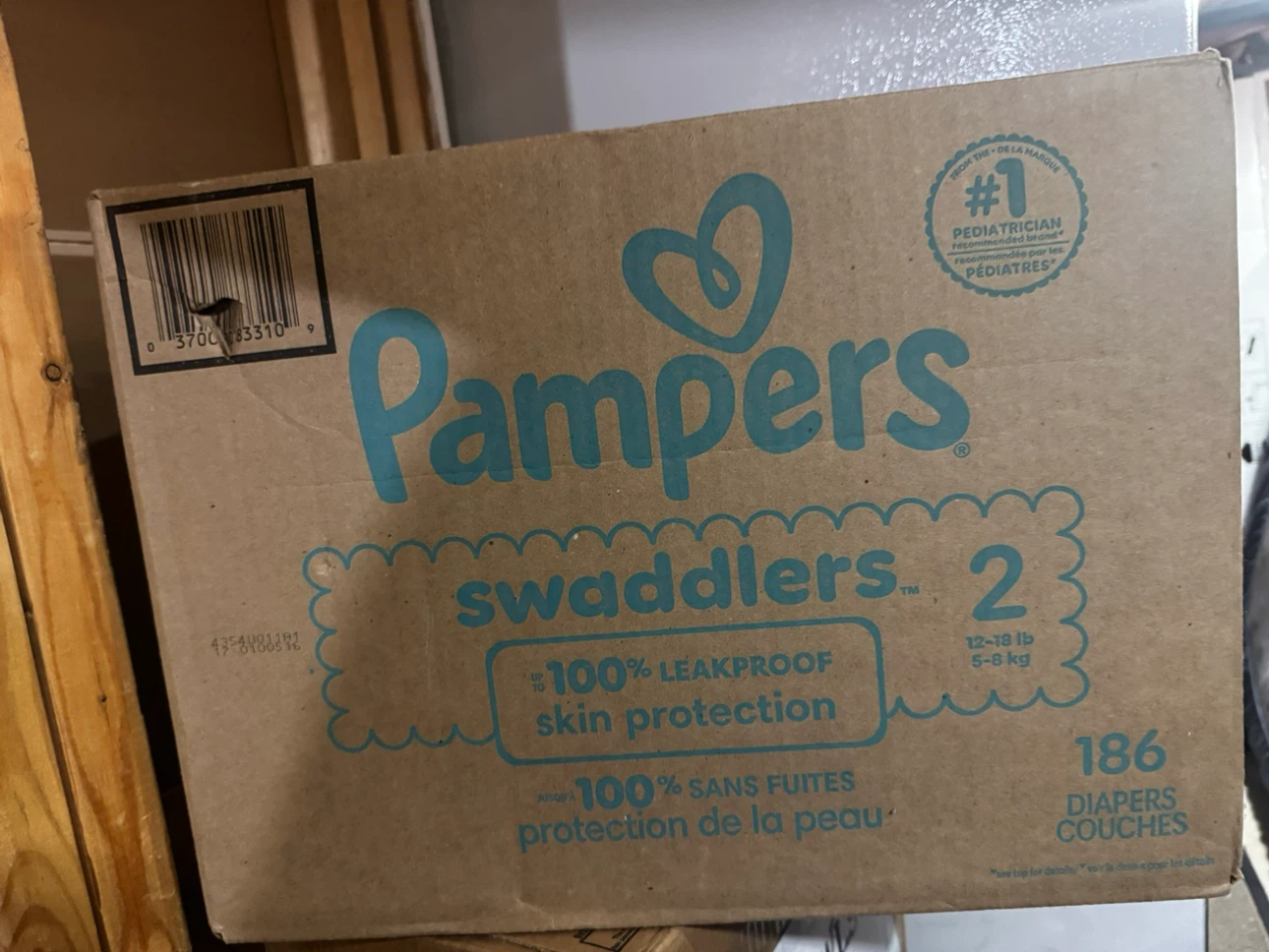 Pampers Swaddlers Size 2 Diapers - 186 Count