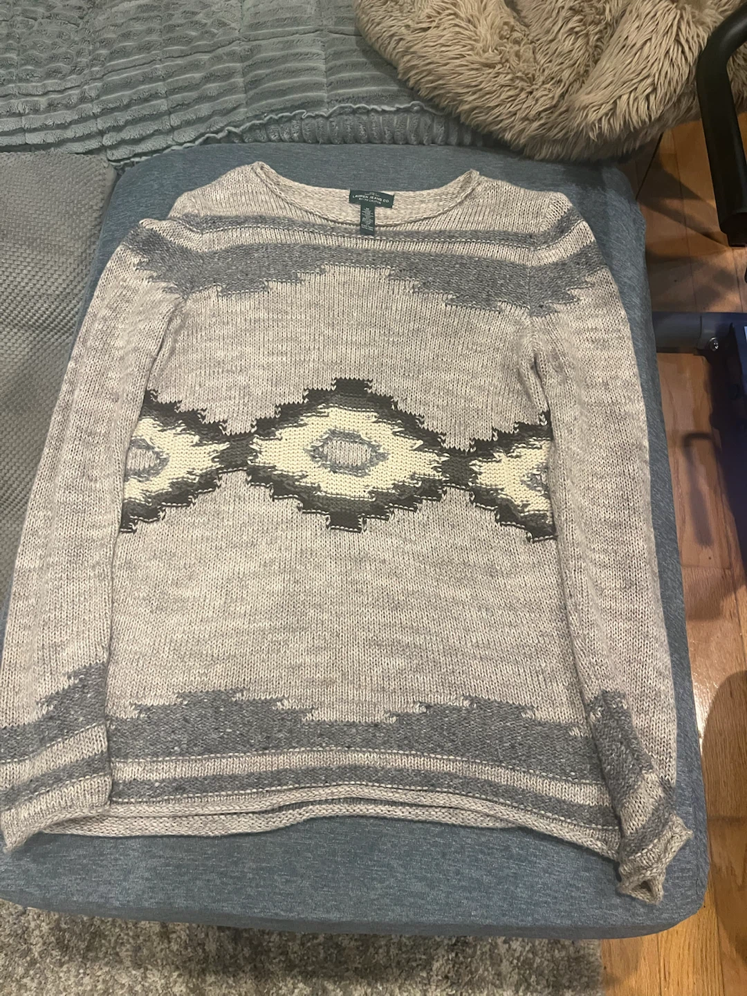 Lauren Jeans Co. Patterned Knit Sweater