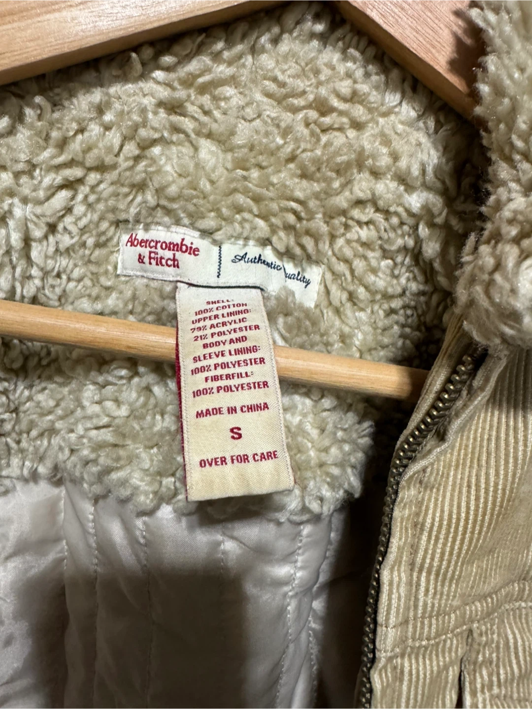 Abercrombie & Fitch Corduroy Sherpa Jacket - photo 3