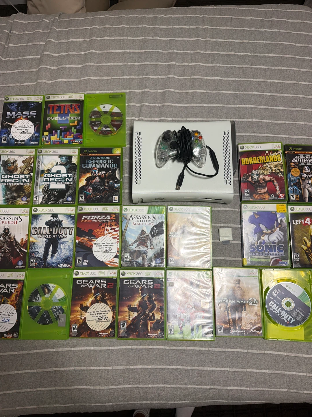 Xbox 360 Console with 18 Games
