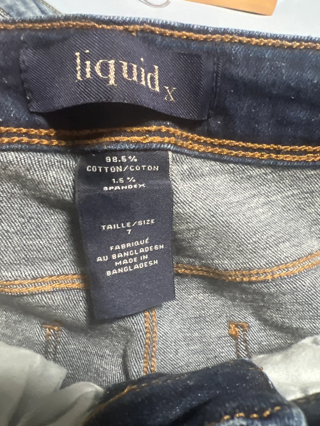 liquid X dark wash floral embroidered jeans - photo 5