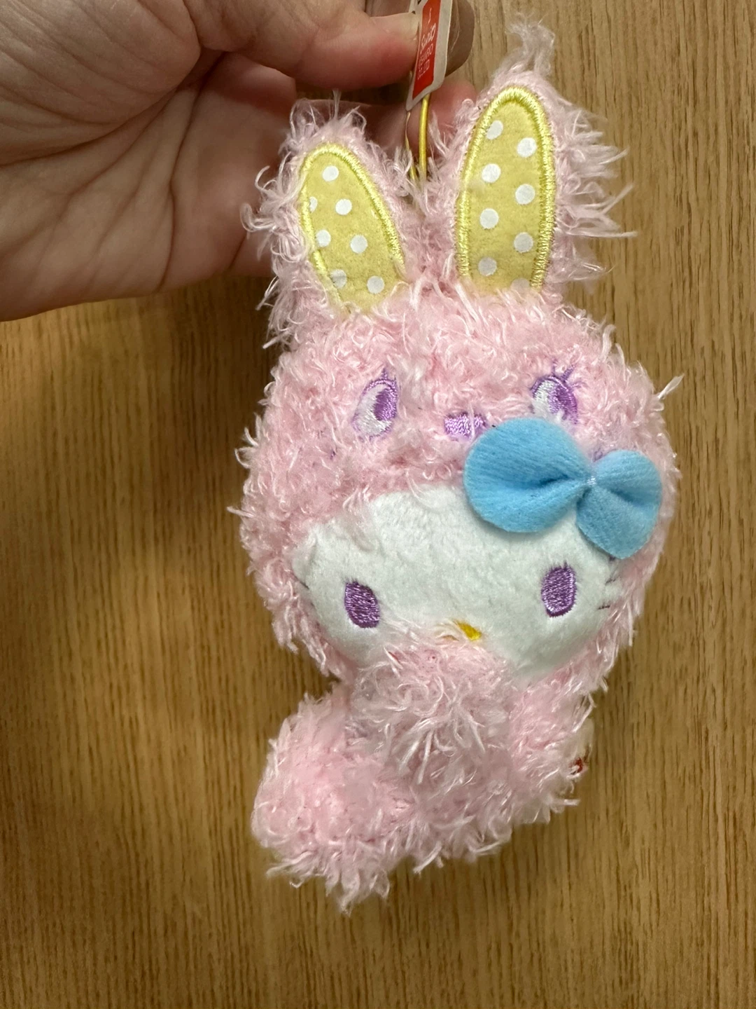 Sanrio Hello Kitty Pink Bunny Plush Keychain