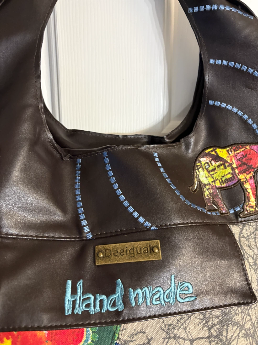 Desigual Hand Made Multi-Pattern Tote Bag - photo 4