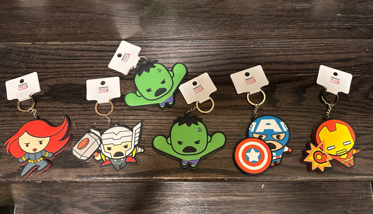 Miniso Marvel Mirror Keychains-$6 each-Great for loot bags!