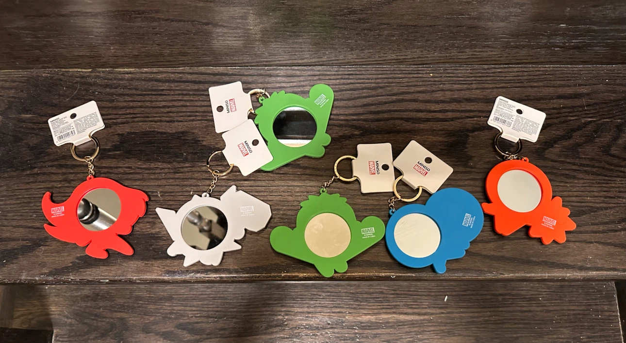 Miniso Marvel Mirror Keychains-$6 each-Great for loot bags! - photo 2