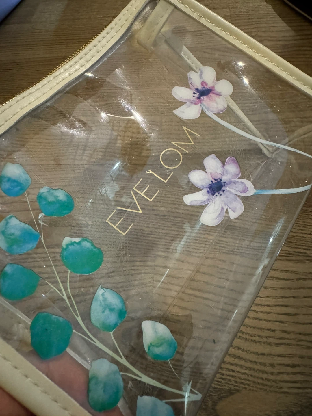 Eve Lom Clear Floral Travel Pouch