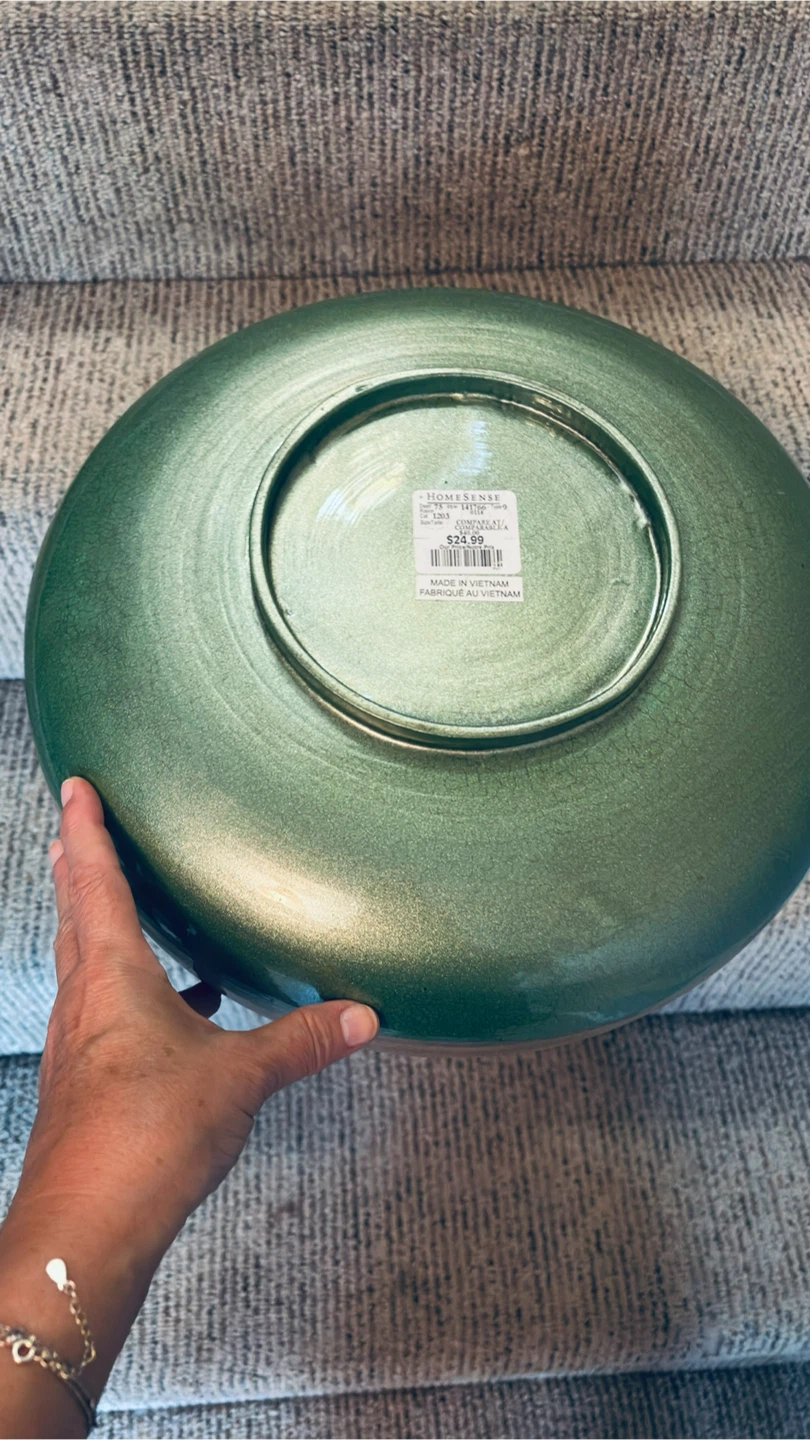 HomeSense Green and Bronze Vase - photo 2