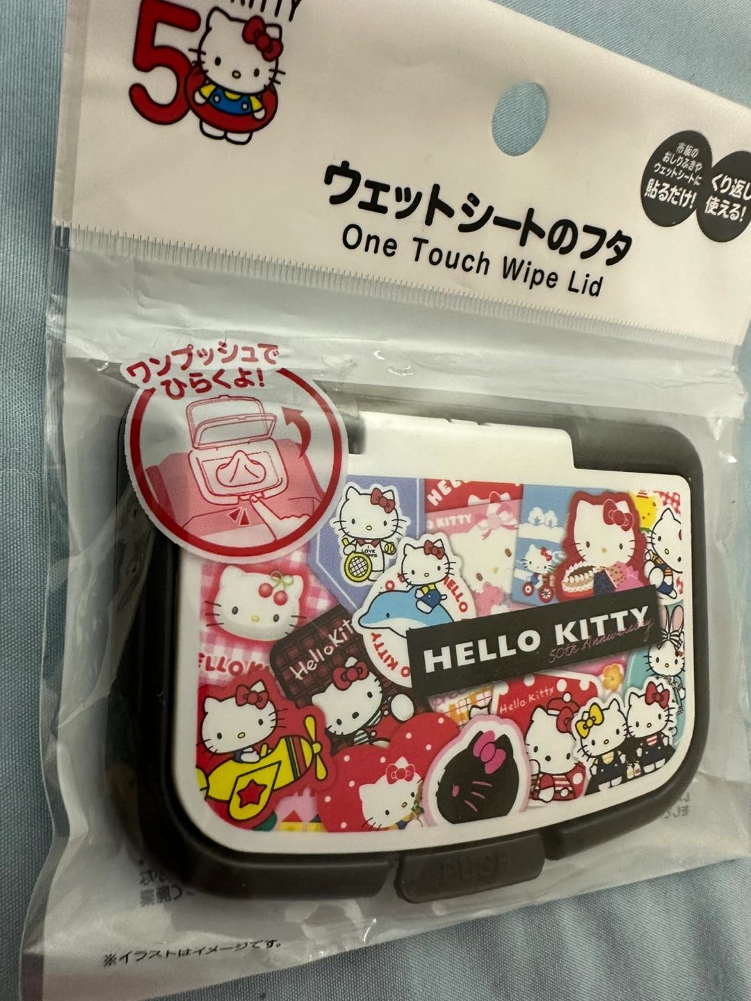 Hello Kitty 50th Anniversary One Touch Wipe Lid - photo 3