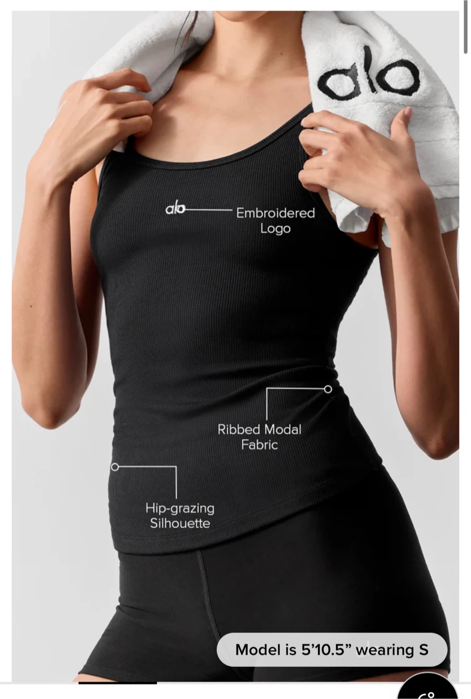 Alo Ribbed Prosper Tank EACH $40 - photo 2
