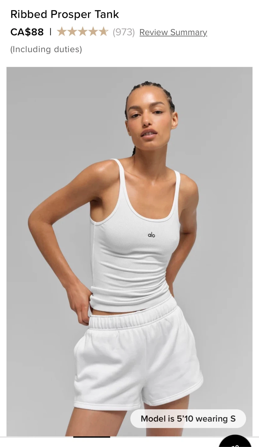 Alo Ribbed Prosper Tank EACH $40 - photo 5