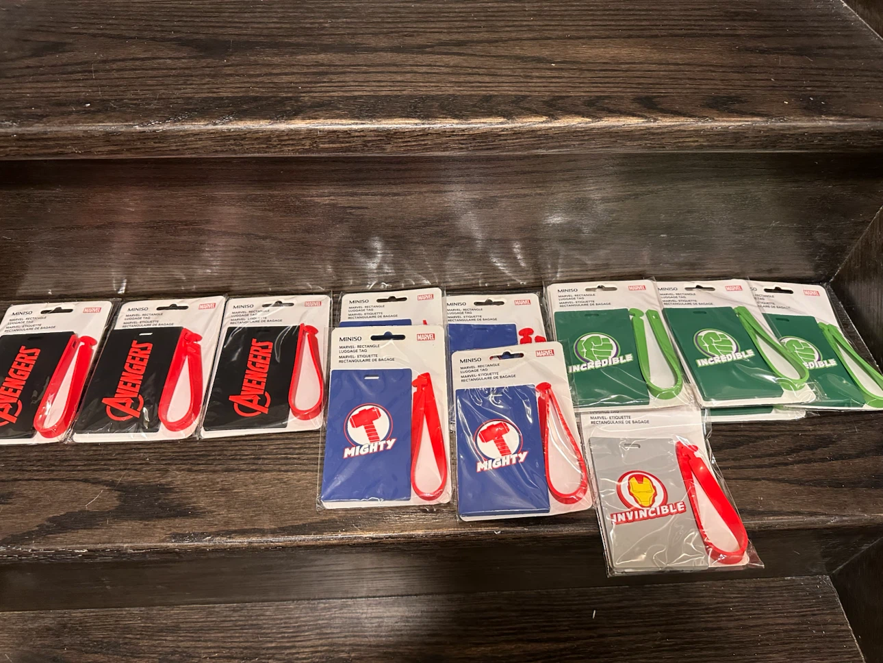 Brand new Miniso Marvel Luggage Tags - Great for loot bags!