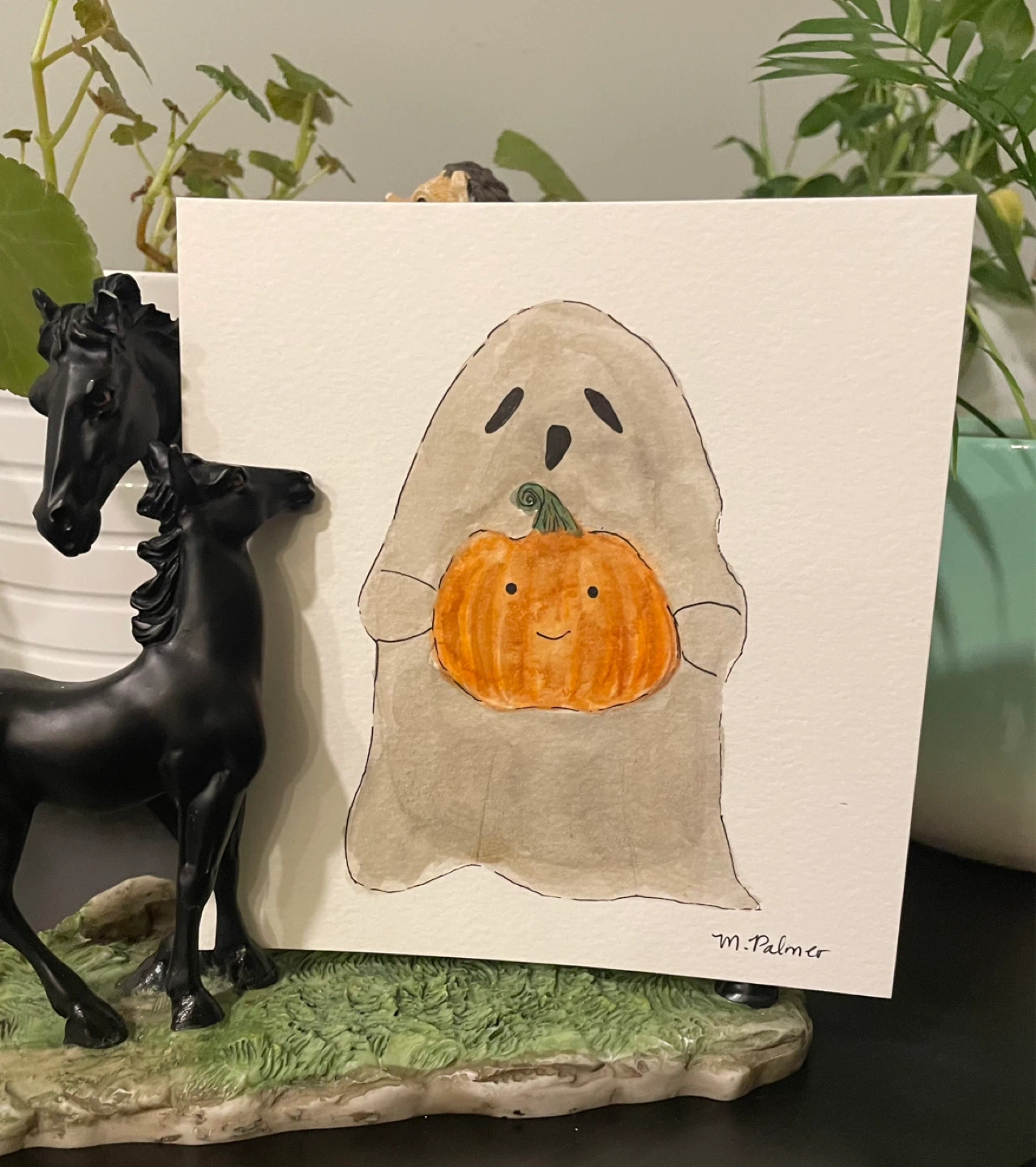 Halloween Watercolour Paintings - photo 5