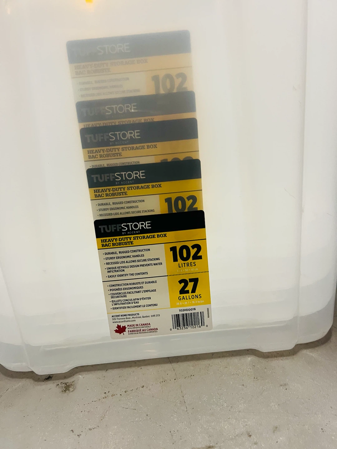 TuffStore 102 Litre Heavy-Duty Storage Box - photo 3