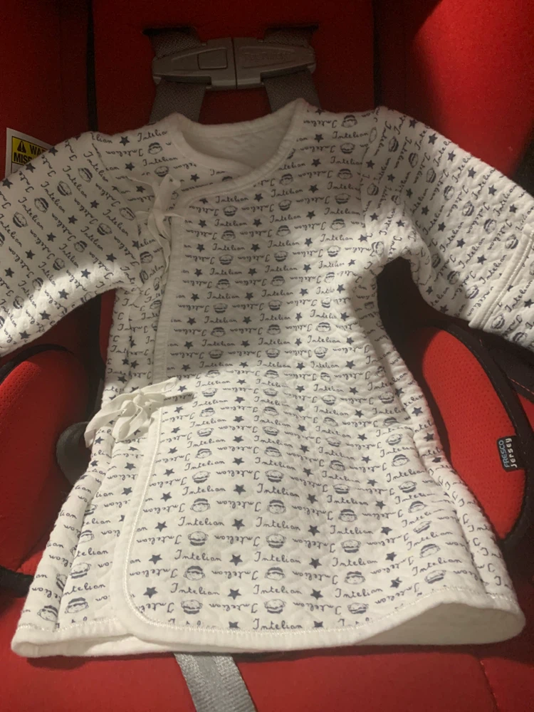 Intelion Baby Kimono Style Wrap Shirt