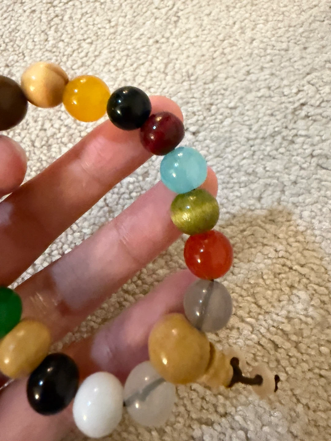 Multi-coloured bead bracelet - photo 3