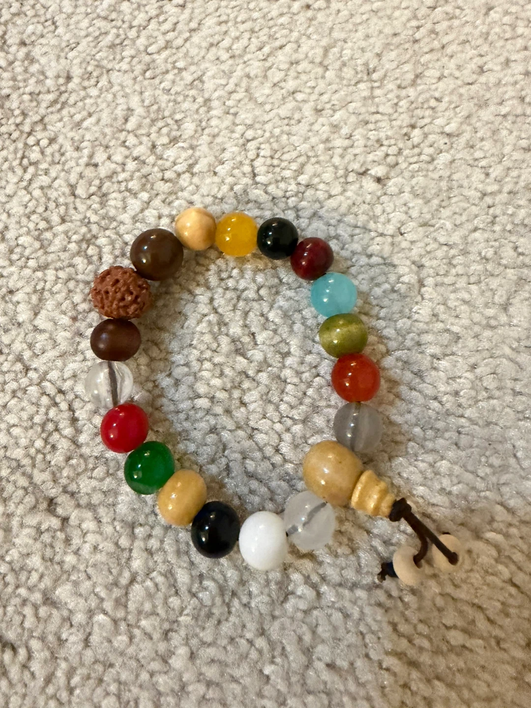 Multi-coloured bead bracelet - photo 4