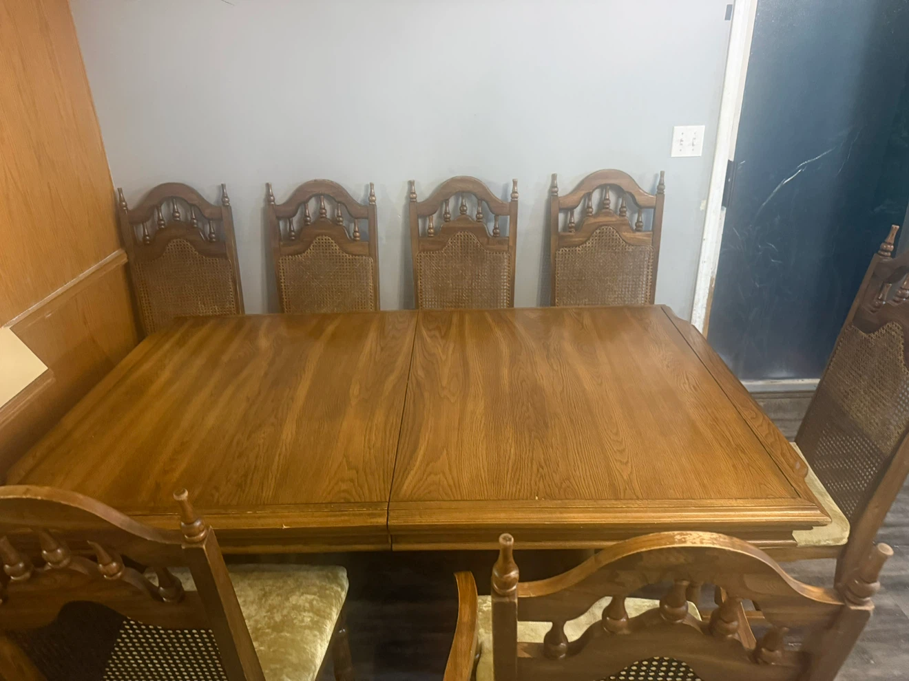 Solid Wood Dining Table and 7 Chairs - photo 3
